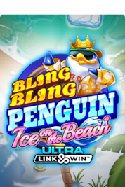 Bling Bling Penguin Ice on the Beach